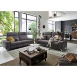 2/3-Sitzer Sofa von 3C Carina, in der Farbe Braun, aus Flachgewebe, andere Perspektive, Vorschaubild