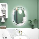 Badspiegel von Kleankin, in der Farbe Silber, aus Glas, andere Perspektive, Vorschaubild
