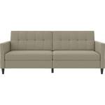 2/3-Sitzer Sofa von Dorel Home, in der Farbe Braun, aus Webstoff, andere Perspektive, Vorschaubild