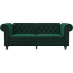 2/3-Sitzer Sofa von Dorel Home, in der Farbe Grün, aus Massivholz, andere Perspektive, Vorschaubild