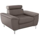 Loungesessel von Exxpo - Sofa Fashion, in der Farbe Grau, aus Holzwerkstoff, andere Perspektive, Vorschaubild