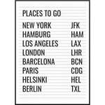 Destinations Poster, der Marke My Fam Poster I Individuelle Familienposter