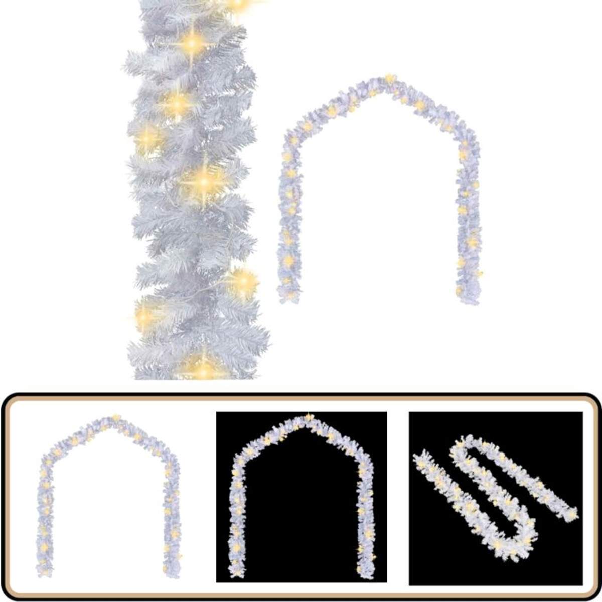Preisvergleich Für Weihnachtsgirlande Mit LED-Lichtern 20 M Weiß - Weihnachtsdeko
