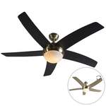 Deckenventilator Gold der Marke QAZQA