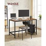 Schreibtisch von VASAGLE, in der Farbe Schwarz, aus Holzwerkstoff, andere Perspektive, Vorschaubild
