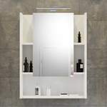 Badspiegel von Möbel4Life, in der Farbe Weiss, aus Spiegelglas, andere Perspektive, Vorschaubild