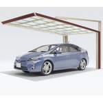 Carport von Ximax, in der Farbe Braun, aus Aluminium, andere Perspektive, Vorschaubild