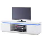 TV-Lowboard von MCA Furniture, in der Farbe Weiss, aus Glas, andere Perspektive, Vorschaubild