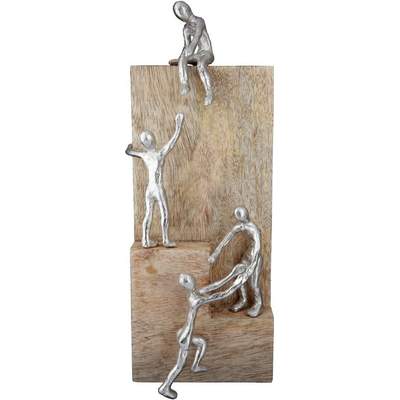 Preisvergleich für Skulptur Helping Hand, BxHxT 15x39x10 cm, in der Farbe  Braun, aus Massivholz, GTIN: 4063387506042 | Ladendirekt