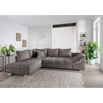 Schlafsofa von MID.YOU, in der Farbe Grau, aus Textil, andere Perspektive, Vorschaubild