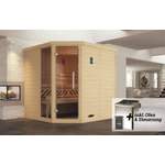 Sauna-Kabine von WEKA, in der Farbe Braun, aus Sicherheitsglas, andere Perspektive, Vorschaubild