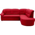 Ecksofa von DOMO collection, in der Farbe Rot, aus Microfaser, Vorschaubild