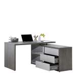 Schreibtisch von Composad, in der Farbe Grau, aus Metall, andere Perspektive, Vorschaubild