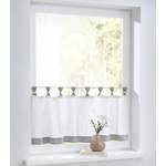 Scheibengardine von Kutti, in der Farbe Grau, aus Baumwolle, andere Perspektive, Vorschaubild