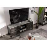 TV-Lowboard von Massivmoebel24, in der Farbe Grau, aus Massivholz, andere Perspektive, Vorschaubild