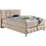 Boxspringbett von andas, in der Farbe Beige, aus Samtstoff, andere Perspektive, Vorschaubild