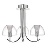 Deckenlampe von ClassicLiving, in der Farbe Silber, aus Glas, Vorschaubild