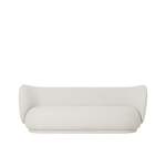 2/3-Sitzer Sofa von ferm LIVING, in der Farbe Weiss, aus Polyester, Vorschaubild