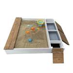 Sandkasten von AXI, in der Farbe Weiss, aus Holz, andere Perspektive, Vorschaubild