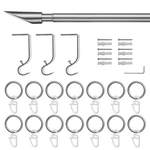 Gardinenstange von Lichtblick, in der Farbe Silber, aus Metall, andere Perspektive, Vorschaubild