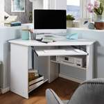 Schreibtisch von FineBuy, in der Farbe Weiss, aus Spanplatte, andere Perspektive, Vorschaubild