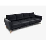 2/3-Sitzer Sofa von KAUTSCH.com, in der Farbe Schwarz, andere Perspektive, Vorschaubild