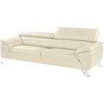 2/3-Sitzer Sofa von Nicoletti Home, in der Farbe Weiss, aus Leder, andere Perspektive, Vorschaubild