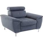 Loungesessel von exxpo - sofa fashion, in der Farbe Grau, aus Holzwerkstoff, andere Perspektive, Vorschaubild