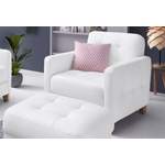 Loungesessel von exxpo - sofa fashion, in der Farbe Weiss, aus Holzwerkstoff, andere Perspektive, Vorschaubild