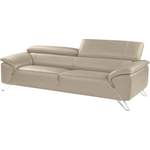 2/3-Sitzer Sofa von Nicoletti Home, in der Farbe Braun, aus Leder, andere Perspektive, Vorschaubild