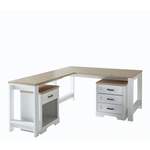 Schreibtisch von Möbel Boss, in der Farbe Grau, aus Holzwerkstoff, andere Perspektive, Vorschaubild