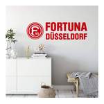 Wandtattoo von Fortuna Düsseldorf, in der Farbe Rot, andere Perspektive, Vorschaubild