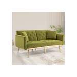 2/3-Sitzer Sofa von Celya, in der Farbe Grün, aus Federn, andere Perspektive, Vorschaubild