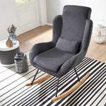Schaukelstuhl von Möbel4Life, in der Farbe Grau, aus Holzwerkstoff, andere Perspektive, Vorschaubild