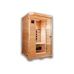 Sauna-Kabine von Poolhammer, in der Farbe Braun, aus Klarglas, andere Perspektive, Vorschaubild