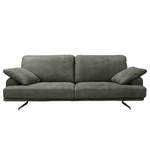 2/3-Sitzer Sofa von ars manufacti, in der Farbe Grau, aus Echtleder, andere Perspektive, Vorschaubild