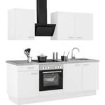 Küchenzeile von OPTIFIT, in der Farbe Weiss, aus Edelstahl, andere Perspektive, Vorschaubild