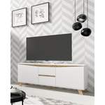 TV-Lowboard von Norrwood, in der Farbe Weiss, aus Holzwerkstoff, andere Perspektive, Vorschaubild