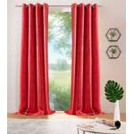 Gardine von DecoHome24, in der Farbe Rot, aus Polyester, andere Perspektive, Vorschaubild