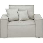 2/3-Sitzer Sofa von andas, in der Farbe Silber, aus Kunststoff, andere Perspektive, Vorschaubild