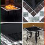 Feuerstelle von Gardebruk®, in der Farbe Schwarz, aus Stahl, andere Perspektive, Vorschaubild