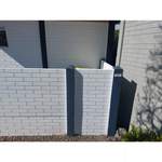 Sichtschutz von BECKERS® Betonzaun, in der Farbe Grau, aus Beton, andere Perspektive, Vorschaubild