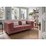 2/3-Sitzer Sofa von INOSIGN, in der Farbe Rot, aus Cord, andere Perspektive, Vorschaubild