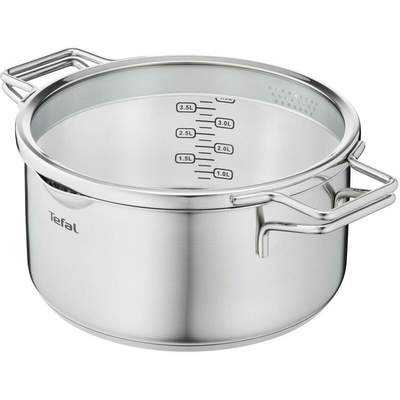 Topf-Set Force«, Edelstahl Preisvergleich 7-teilig (Set, Edelstahl-Topfset tlg., Farbe Set: Messerset + Ladendirekt Topfset, | Tefal in + 10- für Schwarz »Duetto Ice 3-teilig), Edelstahl- der