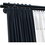 Gardinenstange von indeko, in der Farbe Schwarz, aus Stahl, Vorschaubild