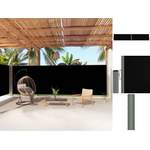 Balkonsichtschutz von vidaXL, in der Farbe Schwarz, aus Polyester, andere Perspektive, Vorschaubild