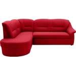 Ecksofa von DOMO collection, in der Farbe Rot, aus Microfaser, Vorschaubild