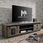 TV-Lowboard von Massivmoebel24, in der Farbe Grau, aus Holz, Vorschaubild