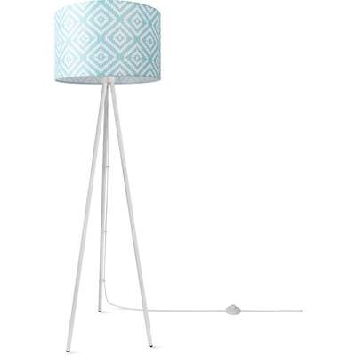 Preisvergleich für Paco Home Stehlampe »WALTER«, Bogenlampe Industrial LED  Wohnzimmer Skandi Minimalistisch Holz Fuß, BxT 156x2 cm | Ladendirekt