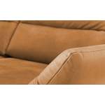 2/3-Sitzer Sofa, in der Farbe Orange, aus Echtleder, andere Perspektive, Vorschaubild